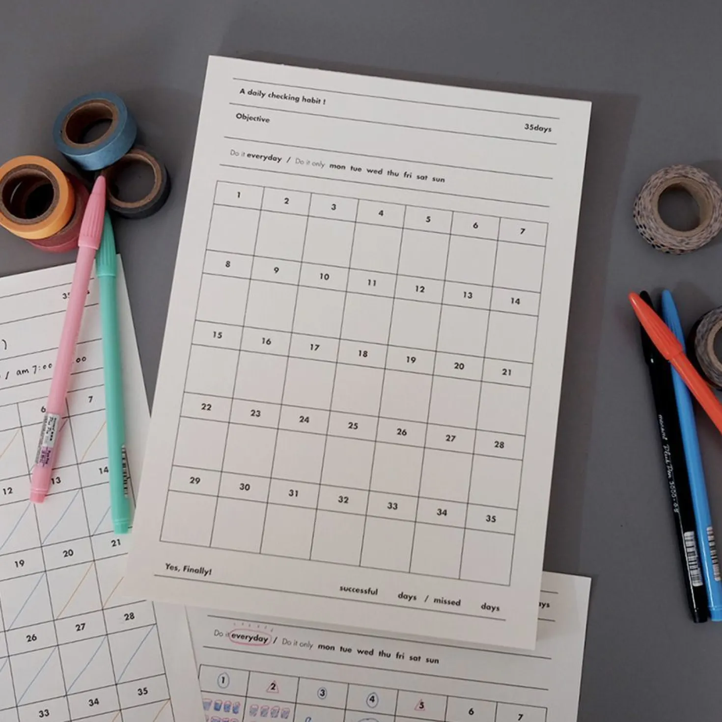 35 Days Goal Planning Notepad