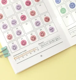 30 Days Goal Tracking Slim Notebook