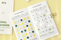 30 Days Goal Tracking Slim Notebook