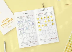 30 Days Goal Tracking Slim Notebook