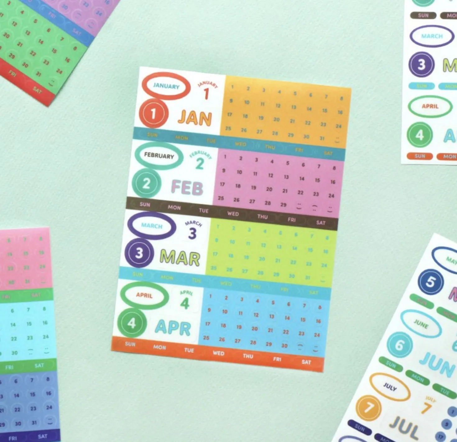 Diary Date Sticker Set
