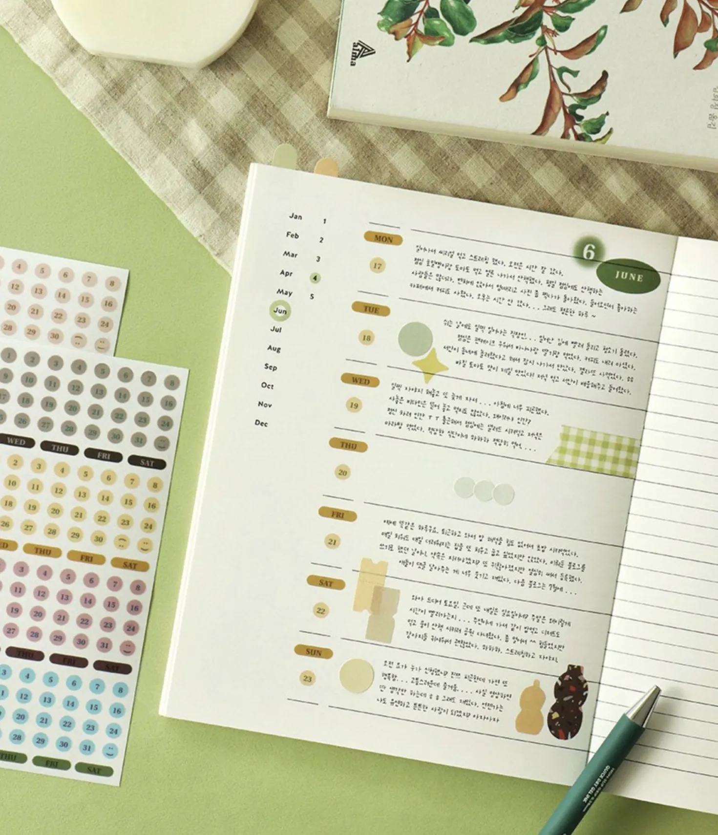 Diary Date Sticker Set