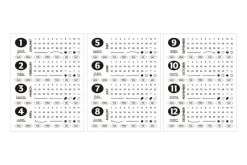 Diary Date Sticker Set