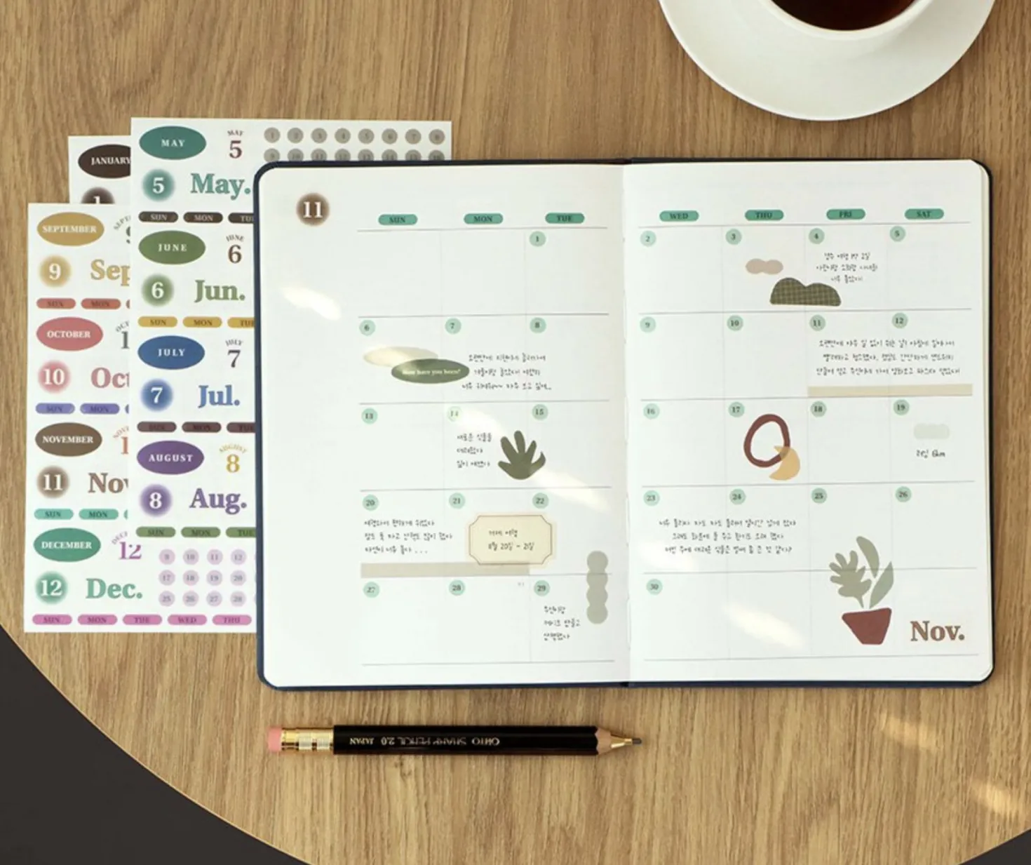 Diary Date Sticker Set