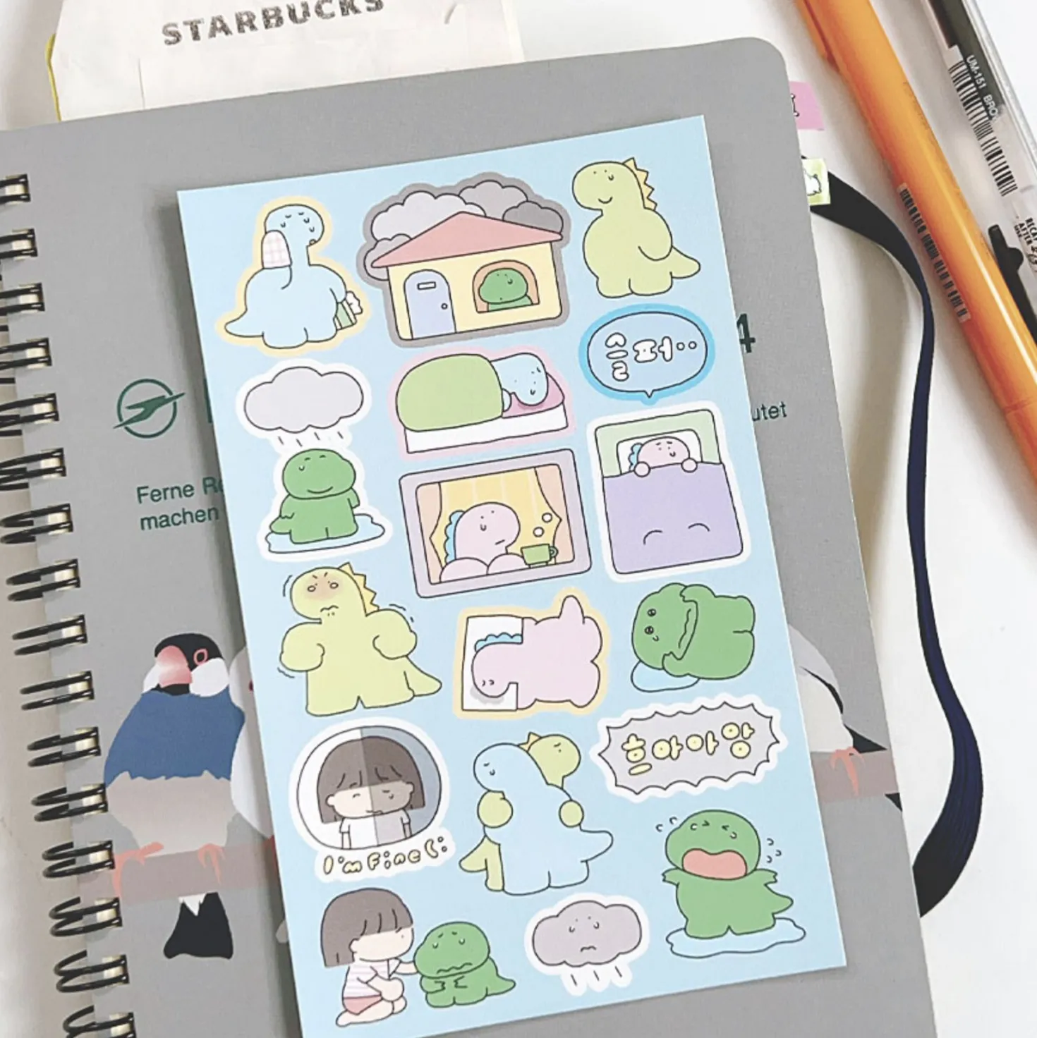 Dino Emotion Deco Sticker
