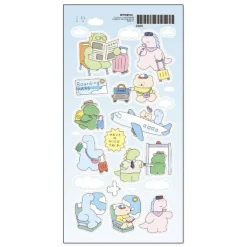 Dino's Daily Life Deco Sticker