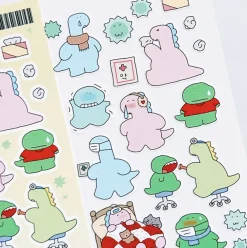 Dino's Daily Life Deco Sticker