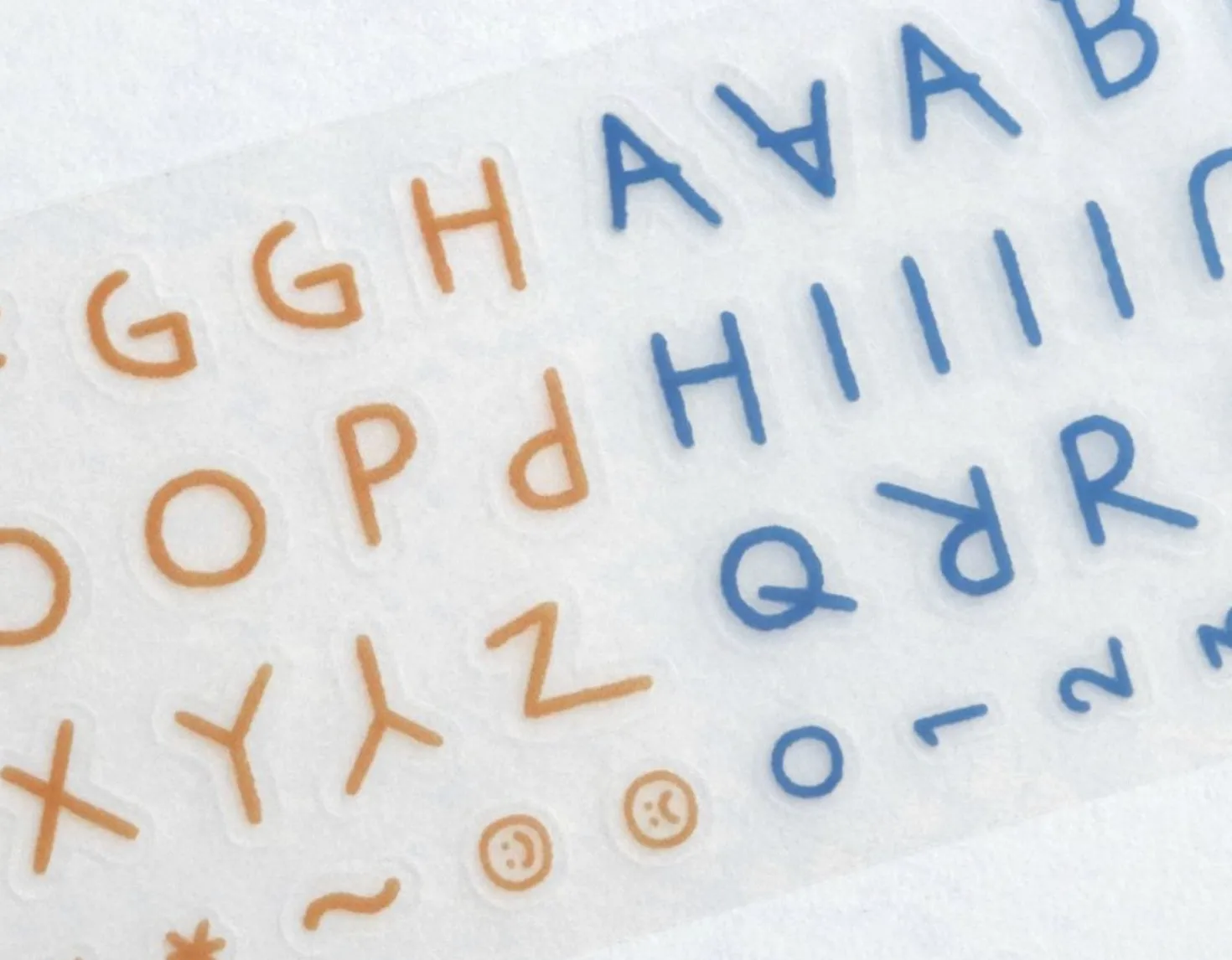 Doodle Alphabet Kiss Cut Deco Tape