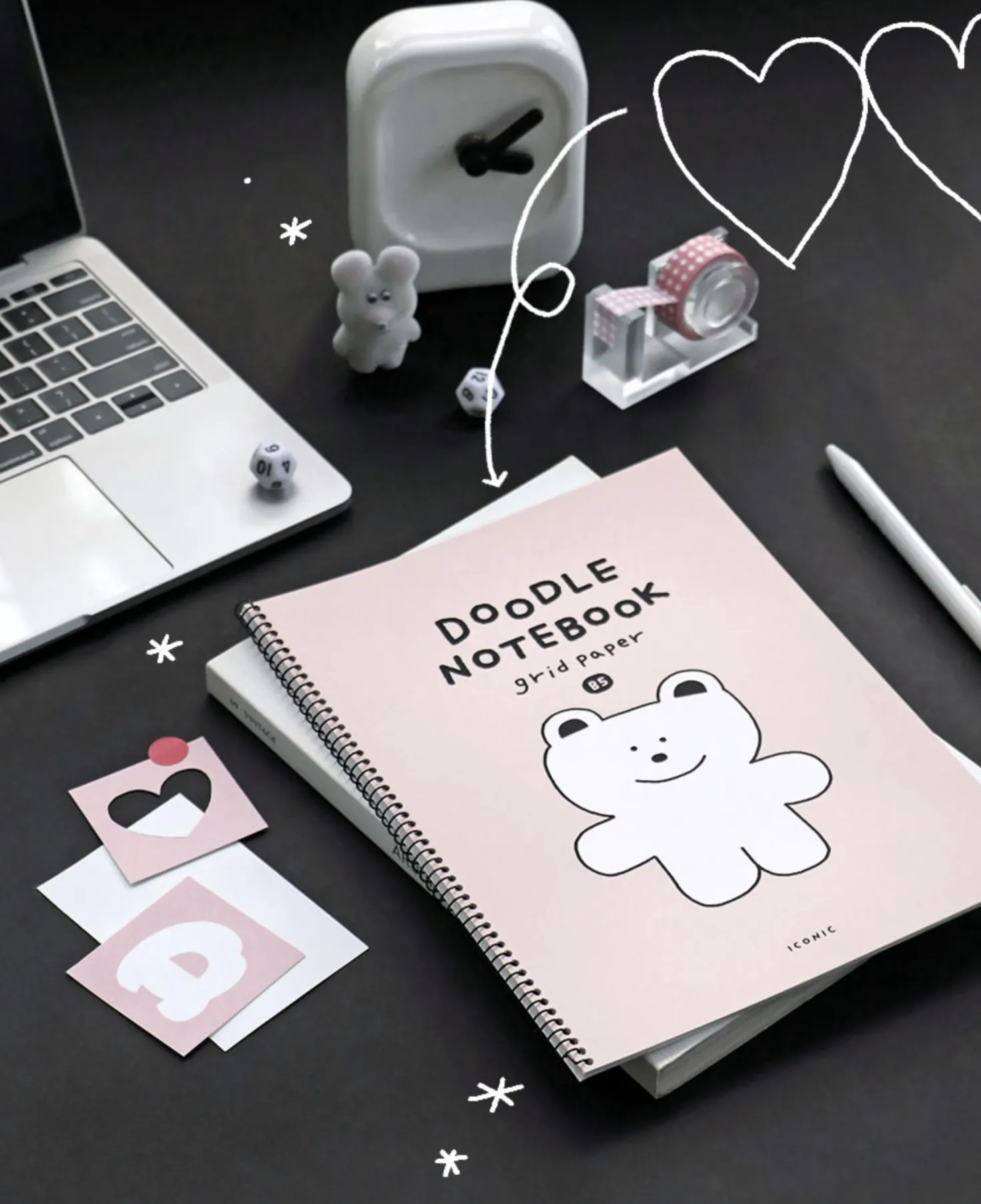 Doodle B5 Grid Notebook