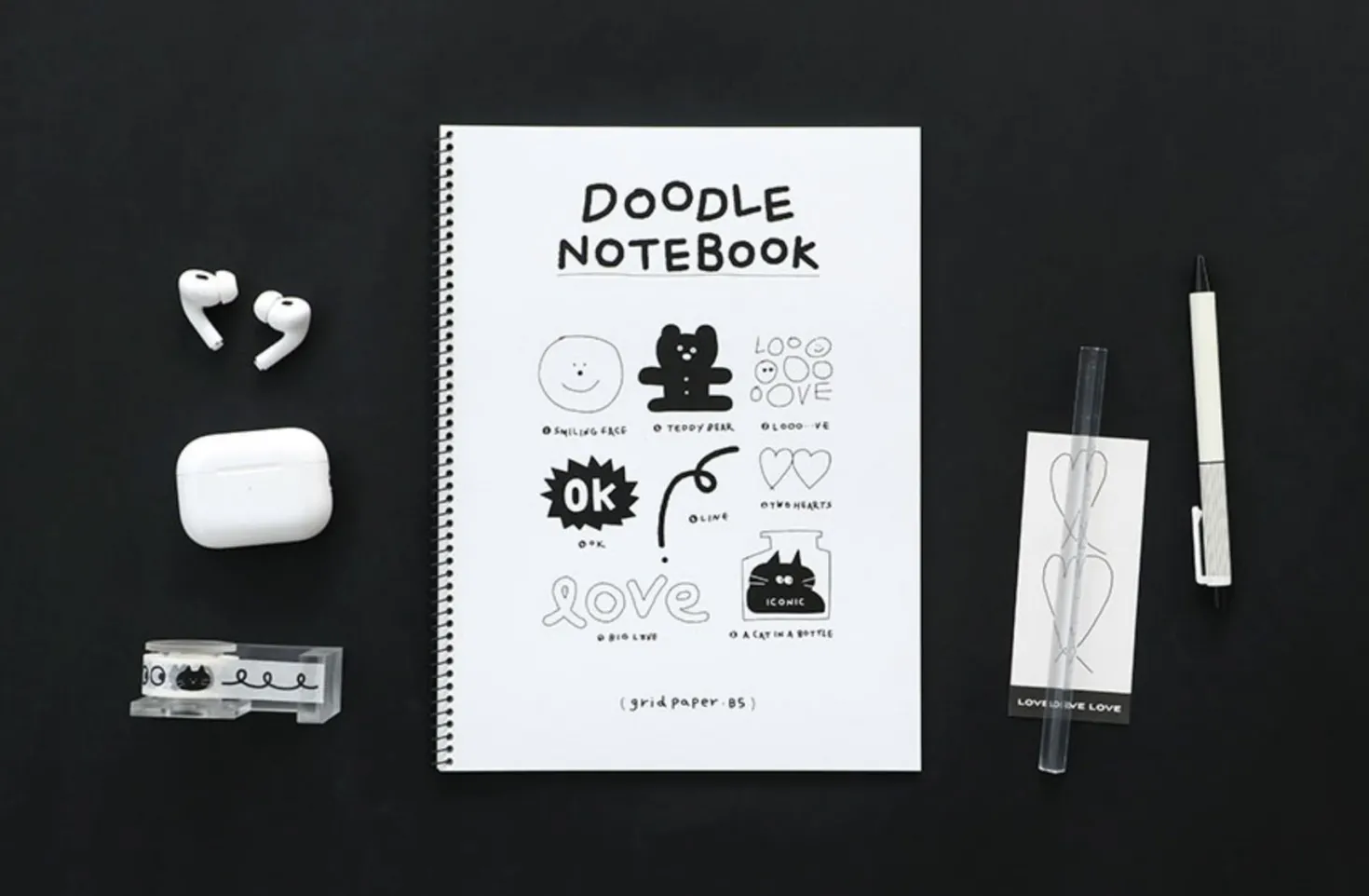 Doodle B5 Grid Notebook