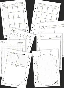 Doodle Bulk 6 Ring A5 Planner Refill
