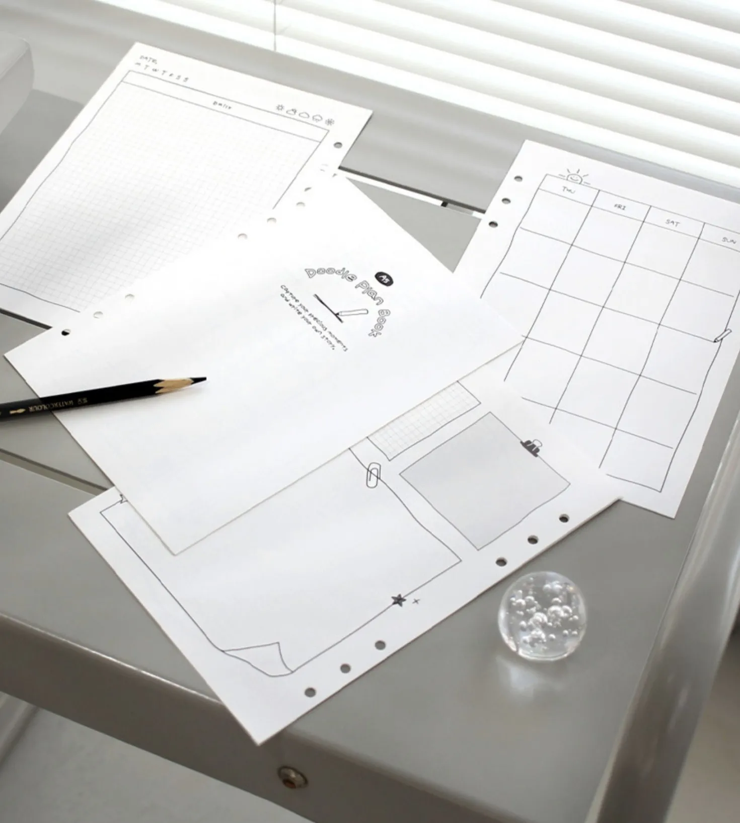 Doodle Bulk 6 Ring A5 Planner Refill