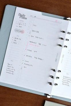 Double-sided Classy 6 Ring A5 Index Planner Refill