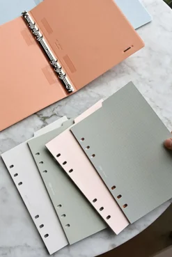 Double-sided Classy 6 Ring A5 Index Planner Refill