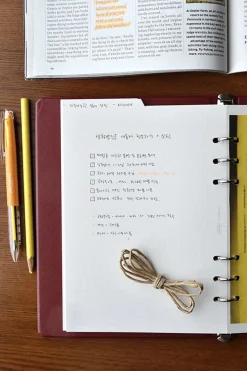 Double-sided Classy 6 Ring A5 Index Planner Refill
