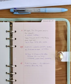 Double-sided Classy 6 Ring A6 Index Planner Refill v1