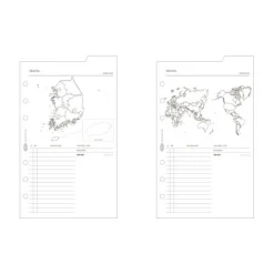 Double-sided Classy 6 Ring A6 Index Planner Refill v1