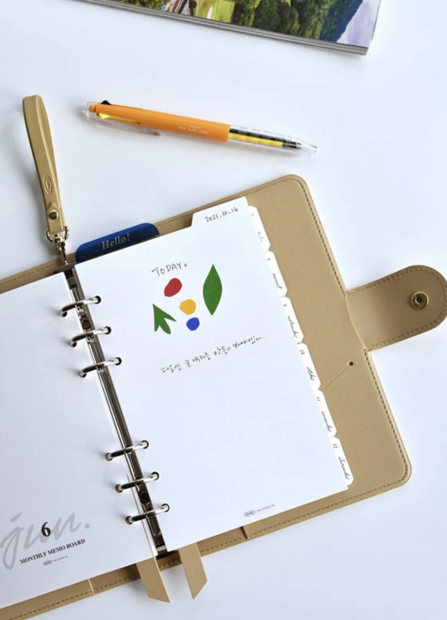 Double-sided Classy 6 Ring A6 Index Planner Refill v2