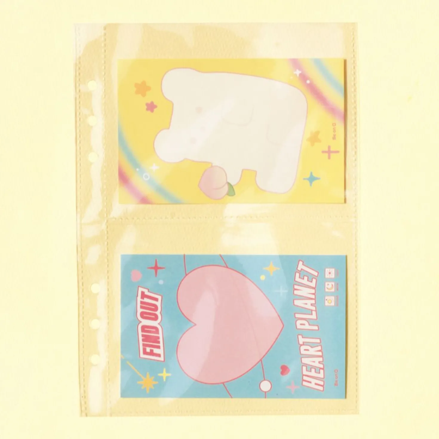 Double-sided 6 Ring A5 Pocket Refill