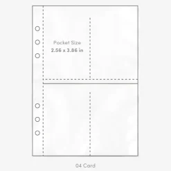 Double-sided 6 Ring A5 Pocket Refill