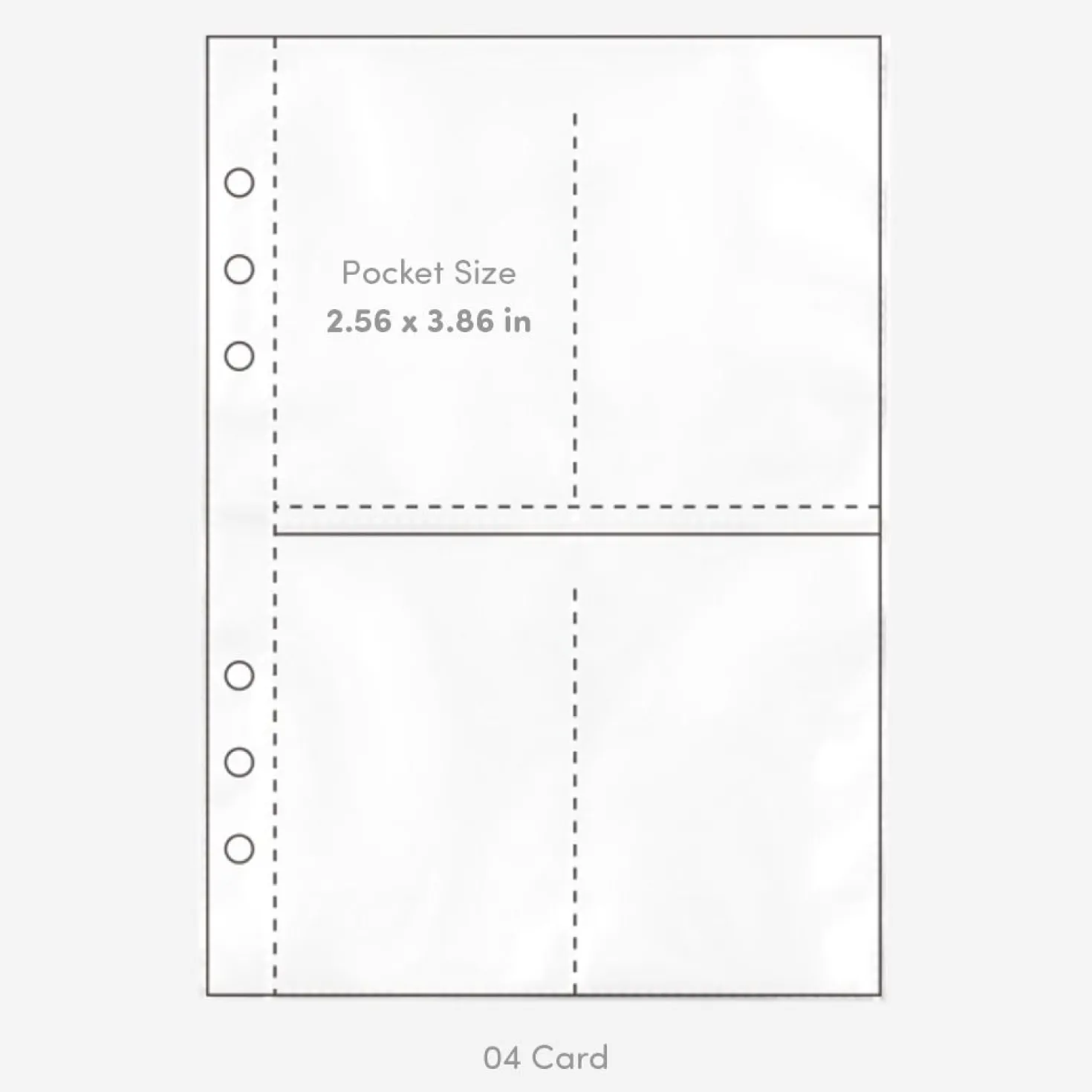 Double-sided 6 Ring A5 Pocket Refill