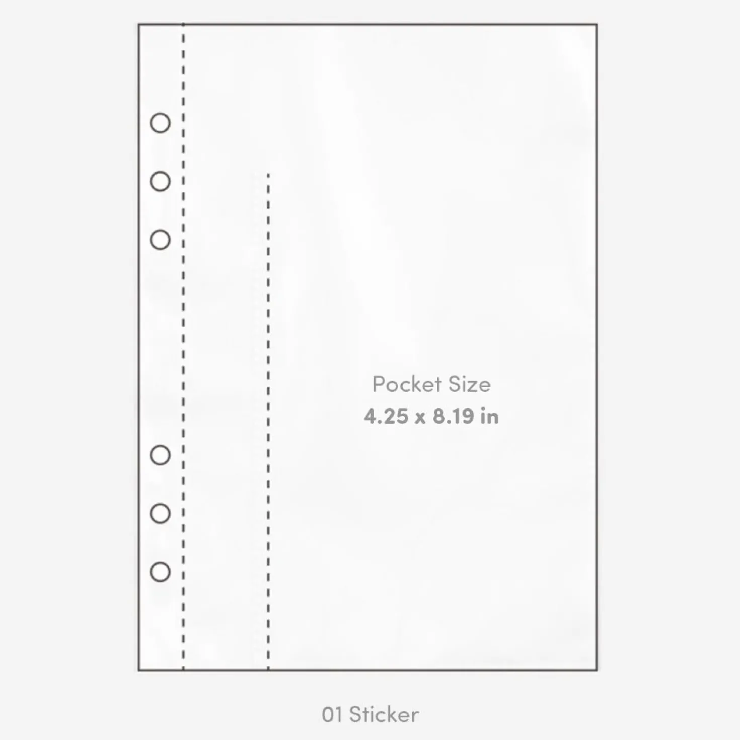 Double-sided 6 Ring A5 Pocket Refill