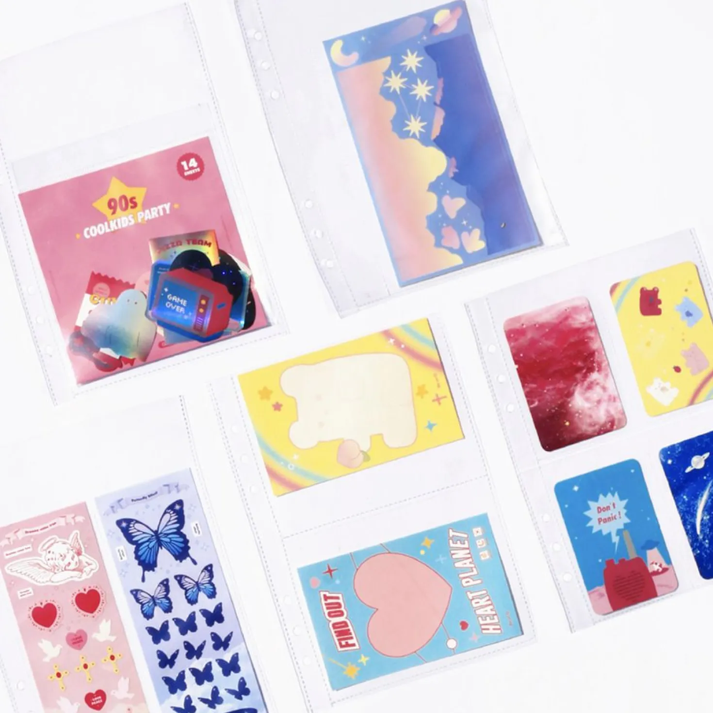 Double-sided 6 Ring A5 Pocket Refill