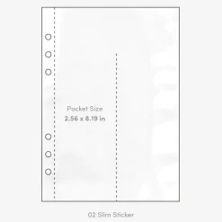 Double-sided 6 Ring A5 Pocket Refill