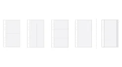 Double-sided 6 Ring A6 Pocket Refill