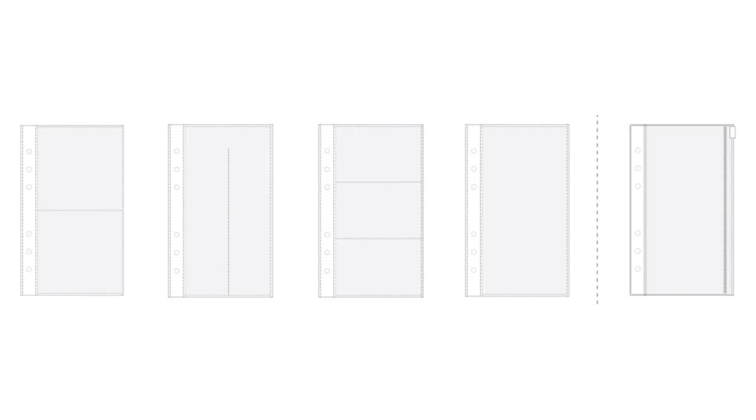 Double-sided 6 Ring A6 Pocket Refill