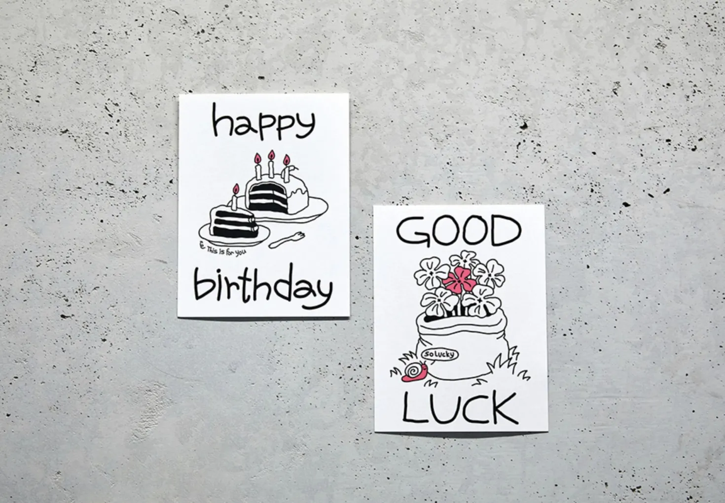 Drawing Message Postcard