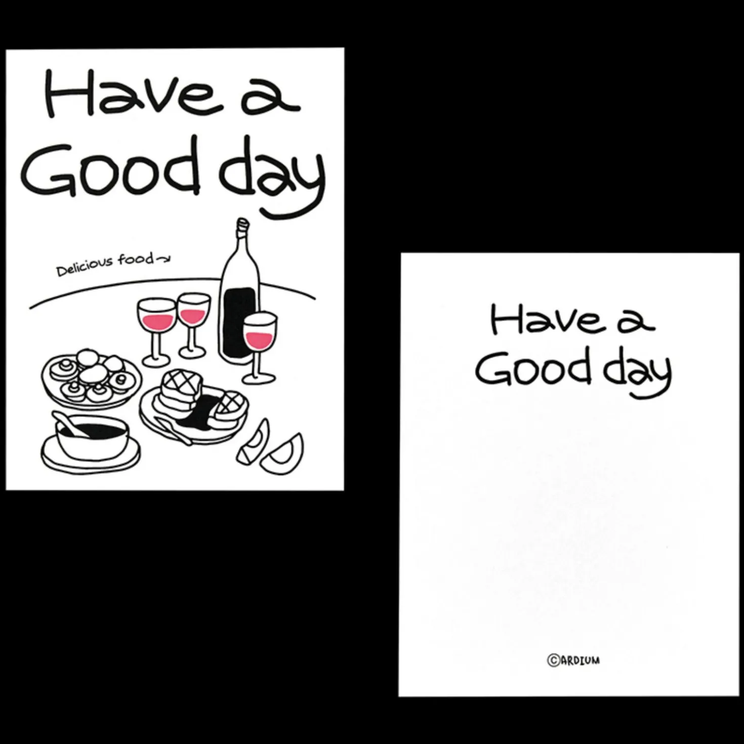 Drawing Message Postcard