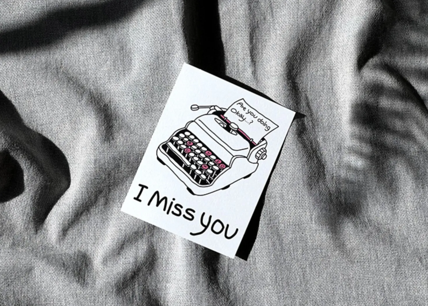 Drawing Message Postcard