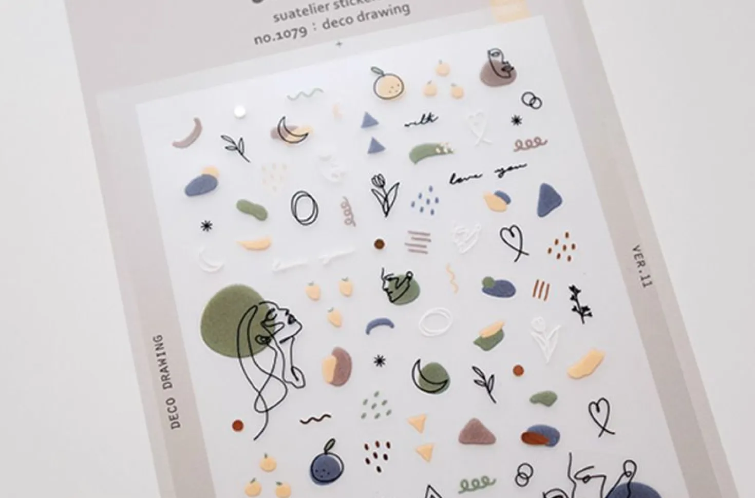 Drawing Nail Deco Sticker