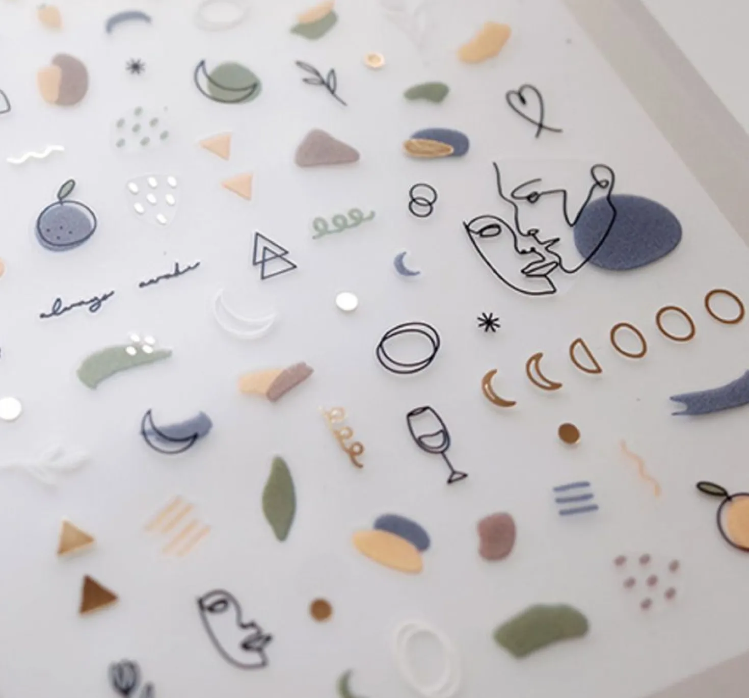 Drawing Nail Deco Sticker