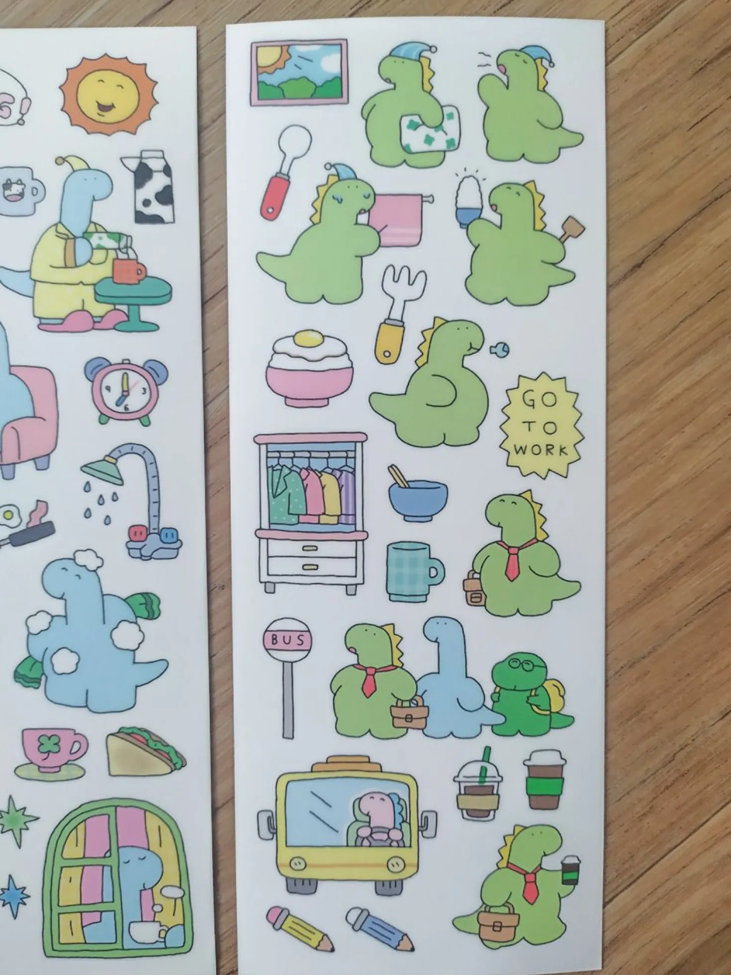 Early Bird Dino Deco Sticker