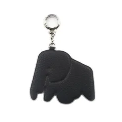 Elephant Vegan Leather Key Ring