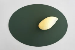 Ellipse Edge Leather Dining Placemat