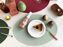 Ellipse Edge Leather Dining Placemat