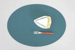 Ellipse Edge Leather Dining Placemat