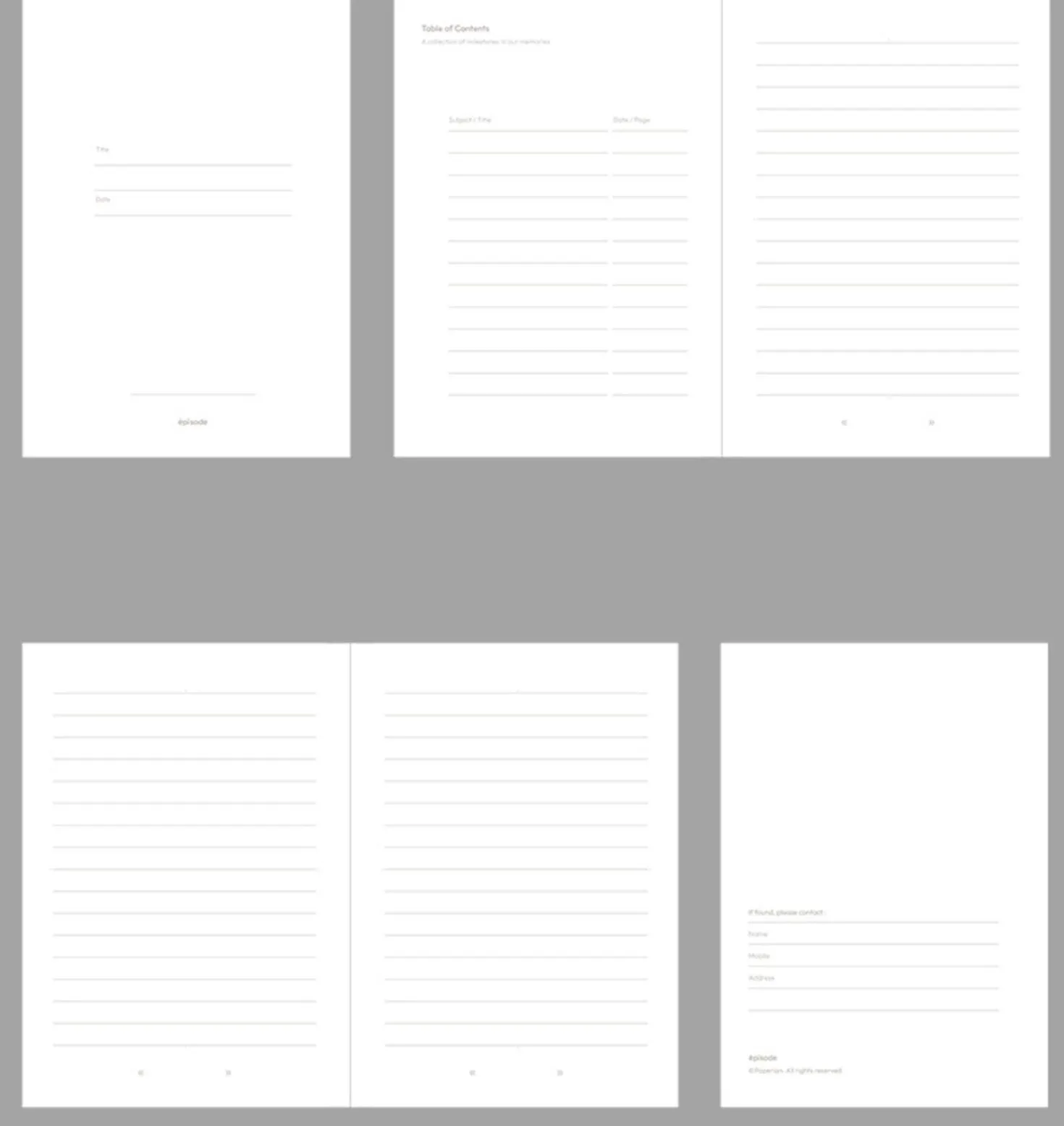 Episode B6 Lined Notebook