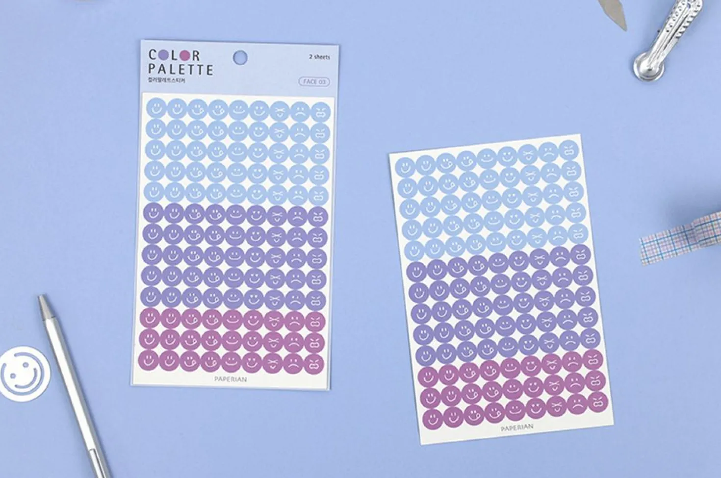 Face Color Palette Sticker