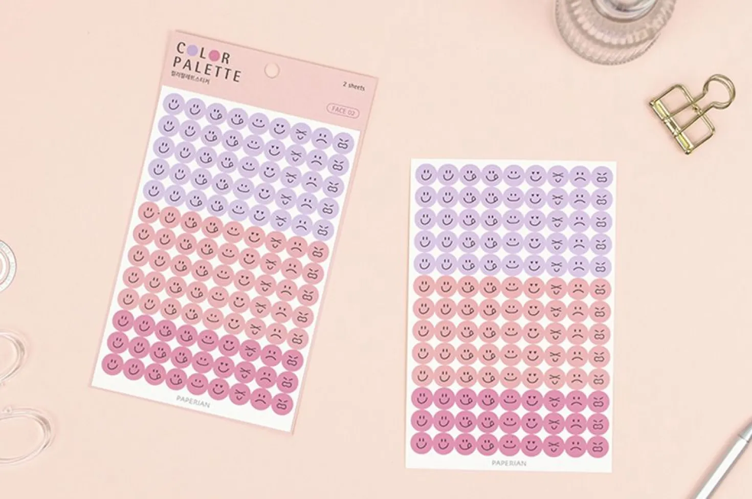 Face Color Palette Sticker