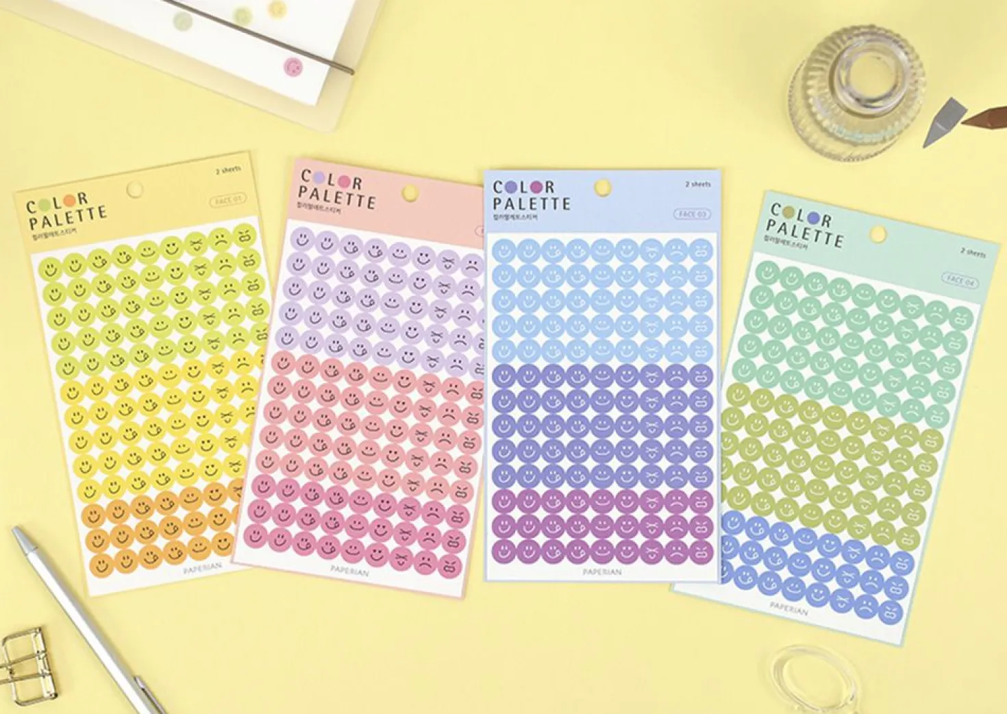 Face Color Palette Sticker