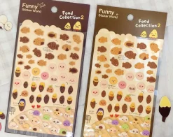 Fish Shaped Bread Puffy Sticker