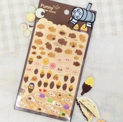 Fish Shaped Bread Puffy Sticker