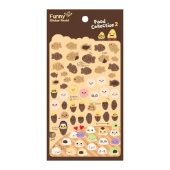 Fish Shaped Bread Puffy Sticker