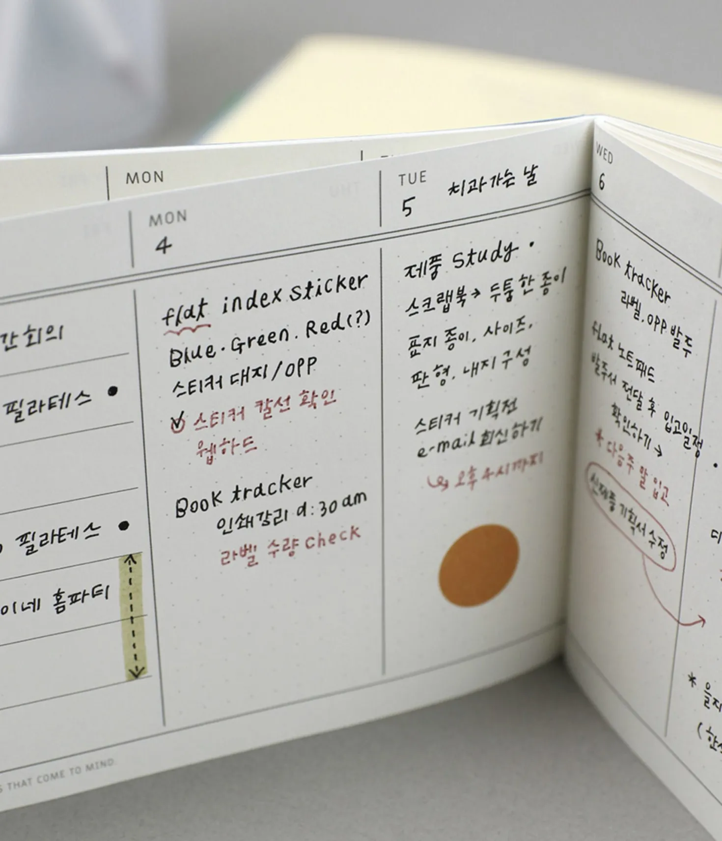 Flat Semi Year Weekly Pocket Scheduler