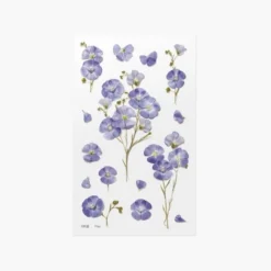 Flax Pressed Flower Sticker