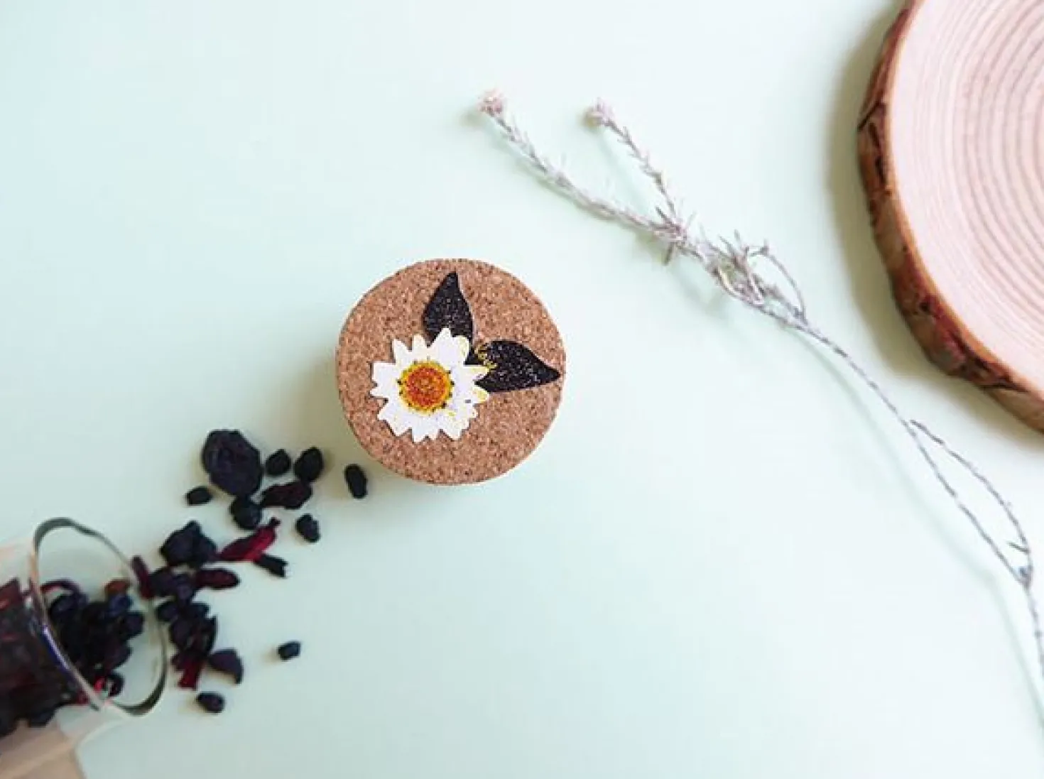 Flower Cotton Deco Sticker